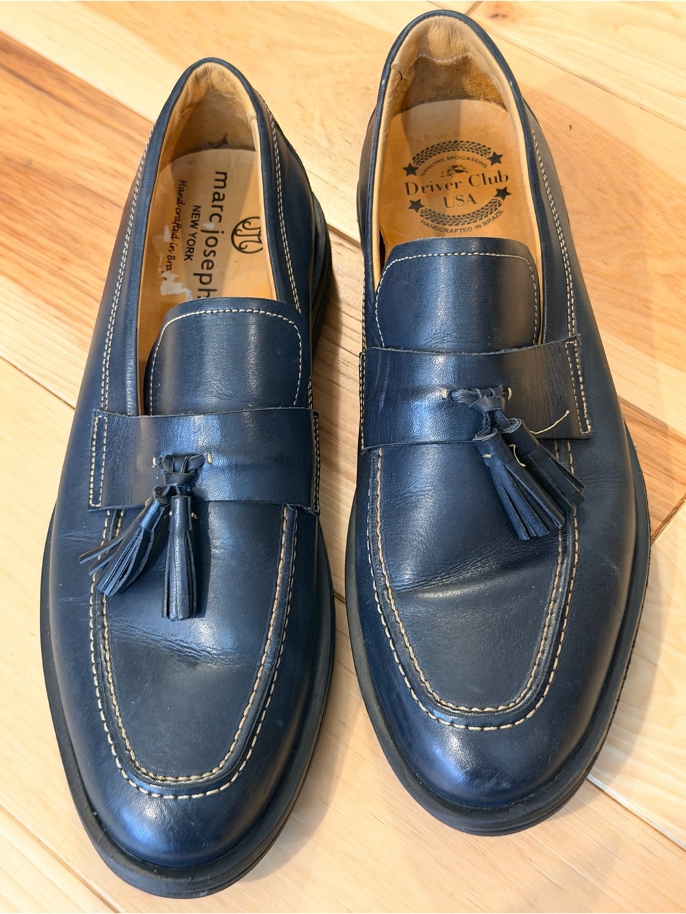 Marc Joseph NY x Driver Club USA  Leather Tassel Loafers - Size 8